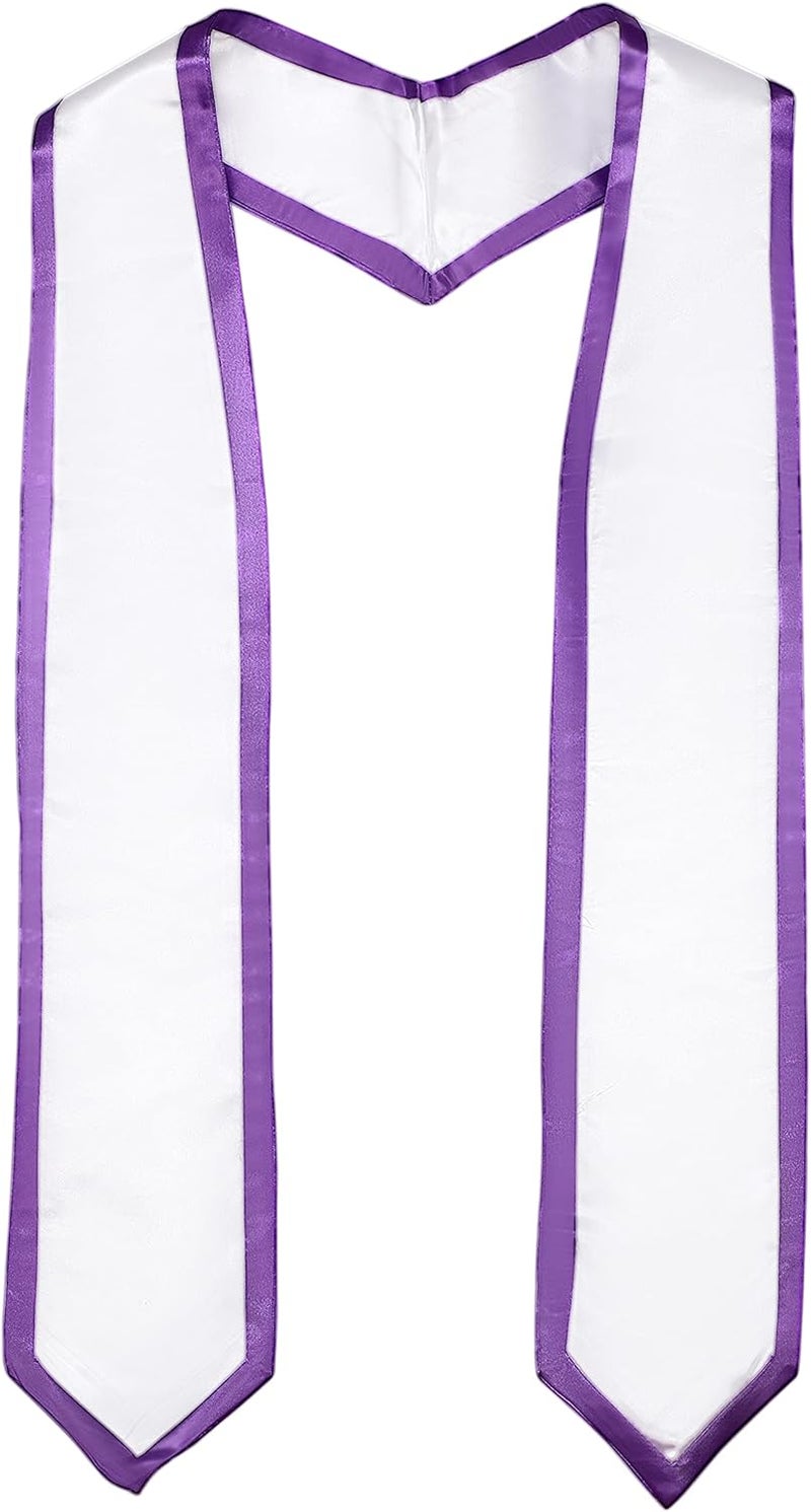 FtyFty Unisex Adult Graduation Honor Stole Classic End With Trim 72" Long - Image 1